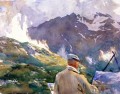Artiste dans le Simplon John Singer Sargent aquarelle